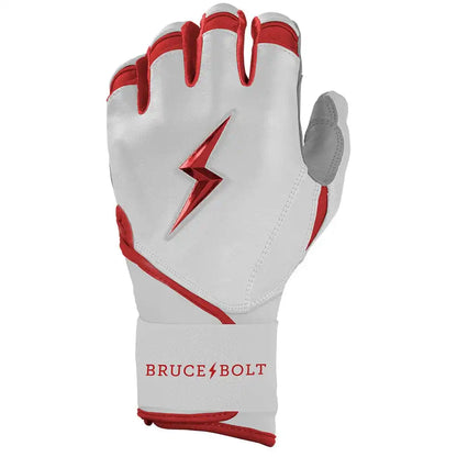 Chrome Series Long Cuff Batting Gloves - Red
