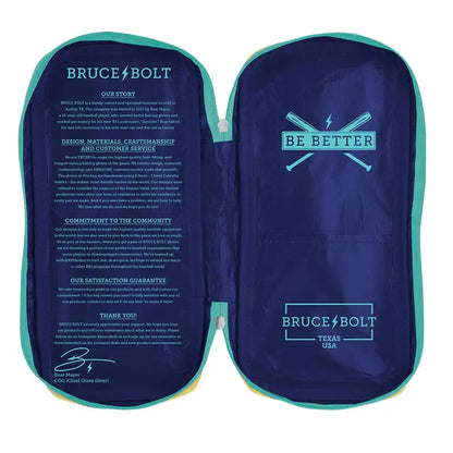 Bear Series Long Cuff Batting Gloves - Tidal Blue