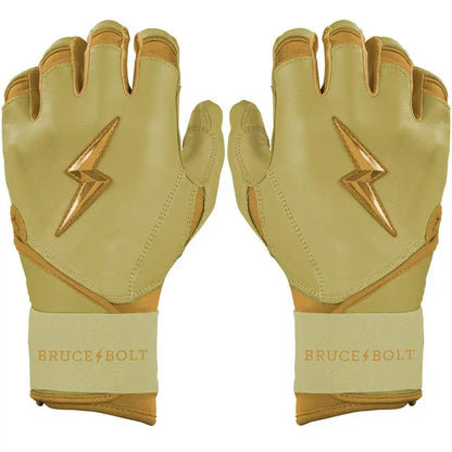 Gold Series Long Cuff Batting Gloves - Gold