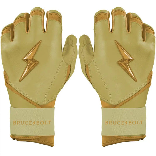 Gold Series Long Cuff Batting Gloves - Gold