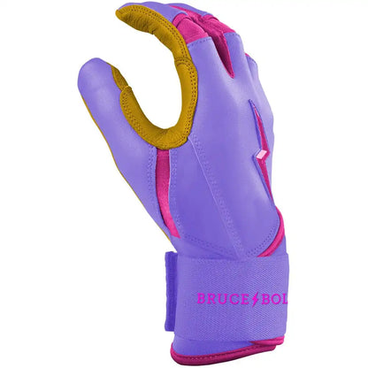 Harrison Bader Signature Series Long Cuff Batting Gloves - Lavender