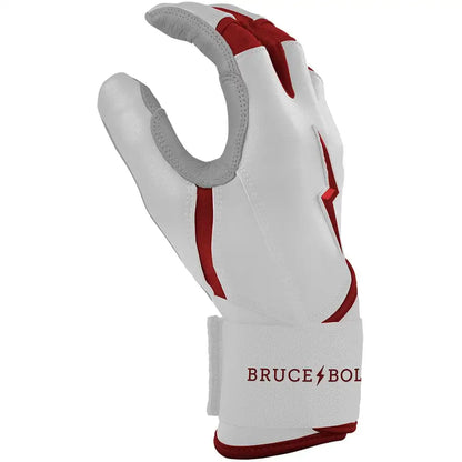Chrome Series Long Cuff Batting Gloves - Maroon