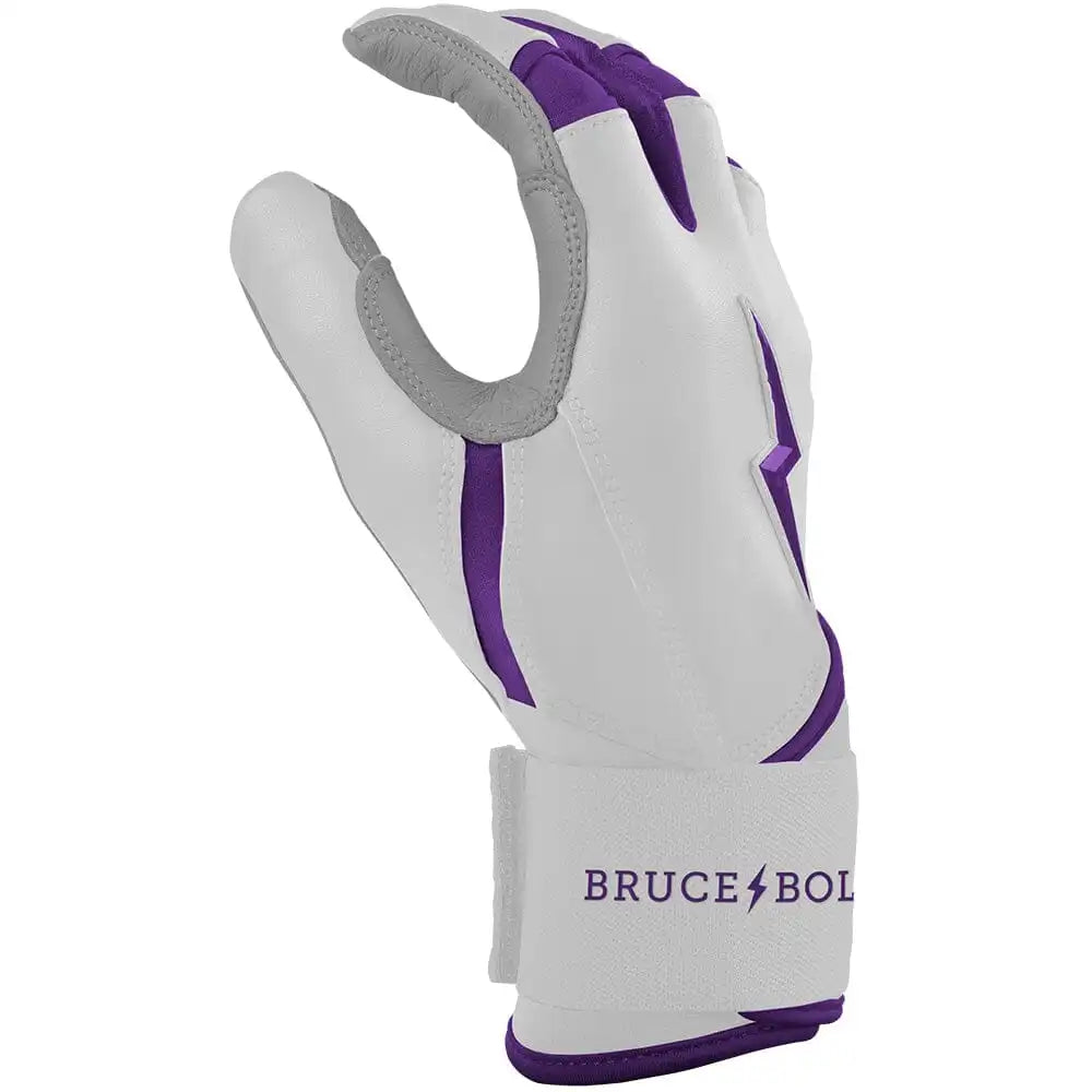 Chrome Series Long Cuff Batting Gloves - Purple